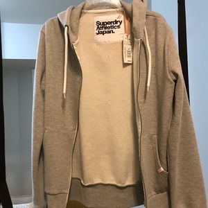 SUPERDRY zip up hooded sweatshirt